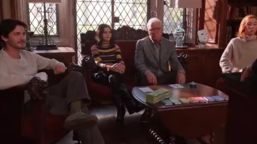 Schutz Kiara 76MM Leather Zip Up Block Heel Boots worn by Mabel Mora (Selena Gomez) as seen in Only Murders in the Building (S05E07)