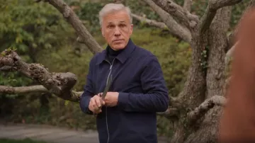 Wax London Eldon Jacket worn by Bash Steeg (Christoph Waltz) as seen in Only Murders in the Building (S05E07)