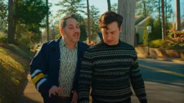 Barbour Crewneck Sweater worn by Evan Marquez (Brian Jordan Alvarez) as seen in English Teacher (S02E03)