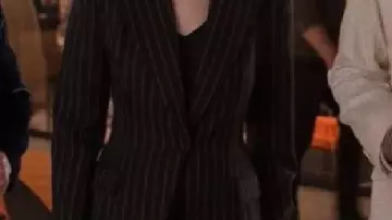 Black Striped Blazer worn by Mabel Mora (Selena Gomez) in Only Murders in the Building