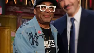 Jimmy Kimmel Live! Chaqueta vaquera de Spike Lee usada por (Spike Lee) en Jimmy Kimmel Live!