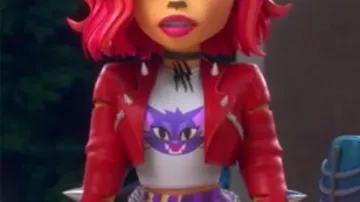 Toralei Stripe Monster High S02 Veste en cuir rouge (Salena Qureshi) en Monster High 2