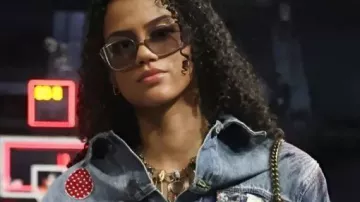Chaqueta vaquera corta de los playoffs de las finales de la WNBA 2025 usada por Rae Burrell en Rae Burrell tiene su primer gran juego desde que regresó de una lesión, lidera al #5 Tennessee en la derrota del #19 UK