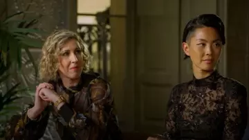 Nadine Merabi Joanna Black Jumpsuit worn by Kristen Kish as seen in Top Chef (S22E14)