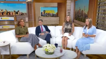 Diane von Furstenberg Sheskita Dress worn by Robin Roberts as seen in Good Morning America on October 6, 2025