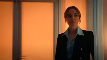 Veronica Beard Miller Dickey Jacket worn by Sarah Plankmore (Madison Iseman) as seen in The Rainmaker (S01E07)