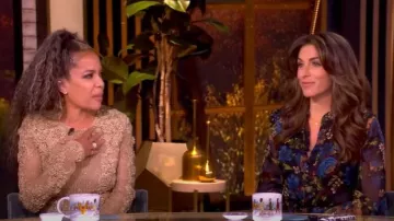 Veronica Beard Justine Silk Mini Dress worn by Alyssa Farah Griffin as seen in The View on October 7, 2025