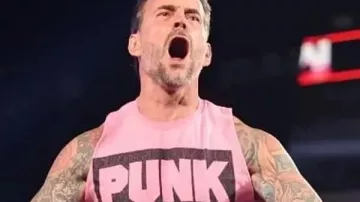 CM Punk WWE Raw Camiseta de tirantes rosa CM Punk WWE Raw