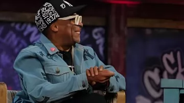 Spike Lee Jimmy Kimmel Live Denim Jacket as seen in Jimmy Kimmel Live!