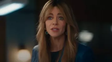 Lele Sadoughi Gem Goldtone, Acetate & Crystal Drop Earrings worn by Morgan Gillory (Kaitlin Olson) as seen in High Potential (S02E04)