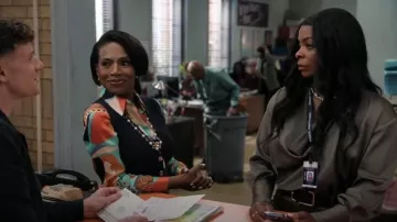 Vintage Mosaic Shirt worn by Barbara Howard (Sheryl Lee Ralph) as seen in Abbott Elementary (S05E02)