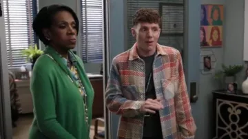 Wax London Whiting Shirt worn by Jacob Hill (Chris Perfetti) as seen in Abbott Elementary (S05E02)