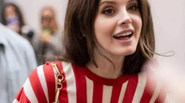 The Womenswear Spring Summer Striped Top worn by Lana Del Rey in Hermès women's spring-summer 2026 collection
