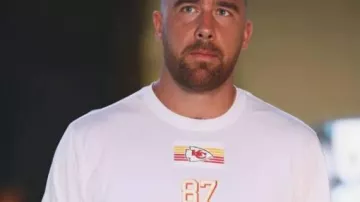 KC 87 White T-shirt worn by Travis Kelce in Travis Kelce's' Top 35 Career Plays (so far)