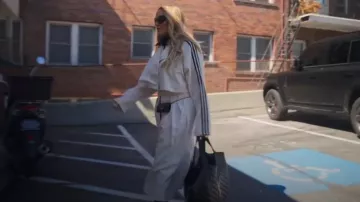Adidas Always Original Trench Coat in Wonder White worn by Heather Gay as seen in The Real Housewives of Salt Lake City (S06E04)