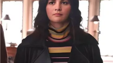 Only Murders in the Building Leather Trench Coat worn by Mabel Mora (Selena Gomez) as seen in Only Murders in the Building (S05E09)