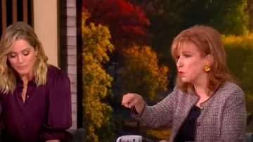 Veronica Beard Brisa Tweed Knit Jacket worn by Joy Behar as seen in The View on  October 8, 2025