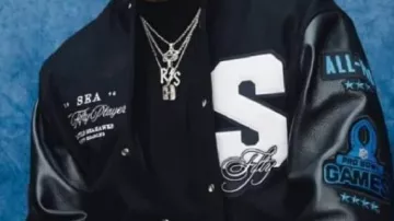 Seattle Seahawks Top 50 Players Varsity Jacket worn by Russell Wilson in S Kam Chancellor - Seahawks Top 50 Players Reveal