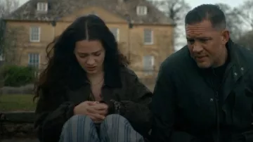 BDG Dex Leopard Bomber Jacket worn by Gina Da Souza (Teddie Allen) as seen in MobLand (S01E08)