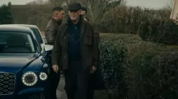 Brooks Brothers Suede Field Jacket worn by Conrad Harrigan (Pierce Brosnan) as seen in MobLand (S01E09)