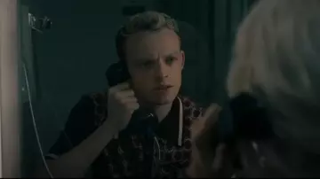 Amiri Ma Quad Polo Shirt worn by Eddie Harrigan (Anson Boon) as seen in MobLand (S01E10)