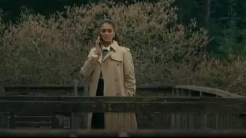 Burberry Trench Coat worn by Seraphina Harrigan (Mandeep Dhillon) as seen in MobLand (S01E10)