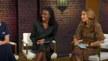 KachelLily Floral-Print Midi Dress worn by Lori Bergamotto as seen in Good Morning America on October 8, 2025