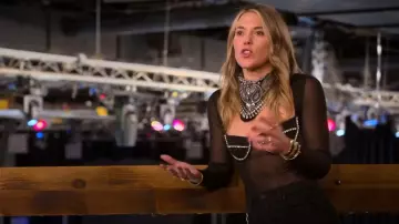 Bardot Carter Bodysuit worn by Megan Walerius as seen in Love Is Blind (S09E09)