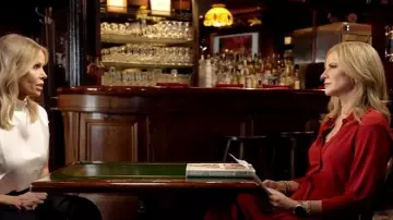 Robe Cinq à Sept Seferina portée par Natalie Morales telle que vue dans CBS Mornings le 7 octobre 2025