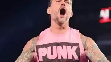 CM Punk WWE Raw Pink Tank Top