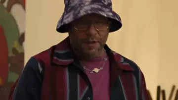 Platonic S02 Seth Rogen Red & Blue Printed Shirt