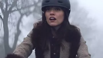 Film Club 2025 Aimee Lou Wood Long Coat worn by Evie (Aimee Lou Wood) in Film Club (S01)