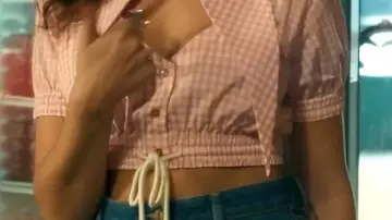 Pink Cut Out Blouse worn by Madison Bailey in MAINTENANCE REQUIRED Trailer (2025) Madelaine Petsch