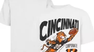T-Shirt worn by Sergey Brin in Bengals bowling to raise money for MVK foundation