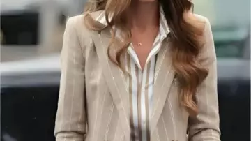 Striped Blazer worn by Catherine Middleton, Duchess of Cambridge in RHS Wellbeing Garden