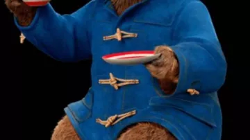 Paddington Bear Blue Toggle Trench Wool Coat