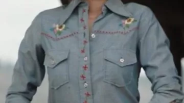 Floral Shirt worn by Kelsey Chow (Monica Dutton) in TV Series Yellowstone S05