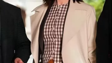 Gingham Vest worn by Selena Gomez in TV Series Only Murders In The Building S05