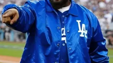 Los Angeles Dodgers Ice Cube Blue Satin Jacket