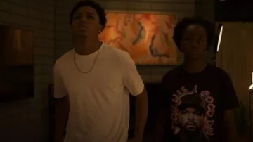 Gildan Ice Cube Rap Logo Tee worn by Naima Stewart (Aderinsola Olabode) as seen in Reasonable Doubt(S03E04)