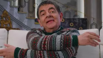 Rowan Atkinson Man VS Baby Christmas Sweater of Trevor Bingley (Rowan Atkinson) in Man Vs Baby (S01E03)