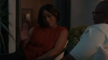 Proenza Schouler White Label Lyra top worn by Athena Grant (Angela Bassett) as seen in 9-1-1 (S09E01)