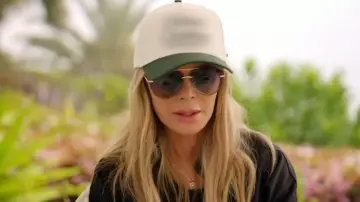 Diff Lenox Polarized Designer Oversized Aviator Sunglasses worn by Tamra Judge as seen in The Real Housewives of Orange County (S19E14)