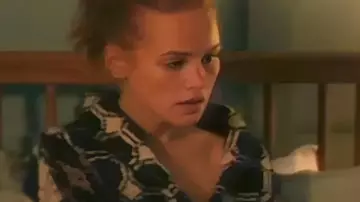 Madelaine Petsch Maintenance Required 2025 Printed Cardigan worn by Charlie (Madelaine Petsch) as seen in Maintenance Required