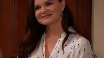 Bold et le magnifique chemisier en soie S37 Heather Tom