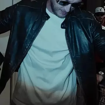 PTSD SPORT 2025 Vald Cafe Racer Leather Jacket worn by (Vald) in valdsullyvan