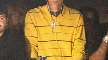 Machine Gun Kelly The League Yellow Stripe Sweatshirt