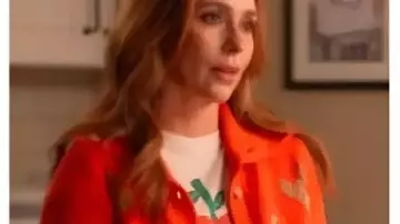 9-1-1 S09 Jennifer Love Hewitt Bass Fish Cardigan worn by Maddie Buckley (Jennifer Love Hewitt) in 9-1-1