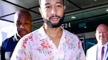 John Legend NYC 2025 Chemise à fleurs