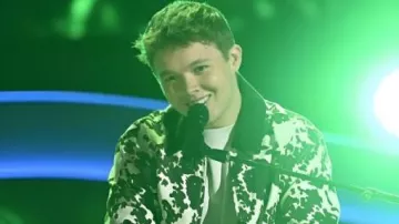The Voice S28 III Cow Print Jacket worn by (Max Cooper) as seen in The Voice